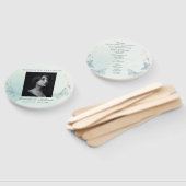 Éventail Services funéraires Papillon Aquarelle Verte (Non-assemblé)