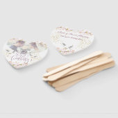 Éventail Set de abanicos con flores y palomas (Non-assemblé)