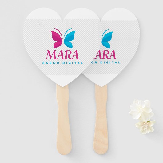 Éventail Set de Abanicos Sabor Digital Mara (Devant et derrière)