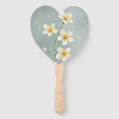 Éventail Set of 10 Unique Flower Design Fans - Minimalist  (Dos)