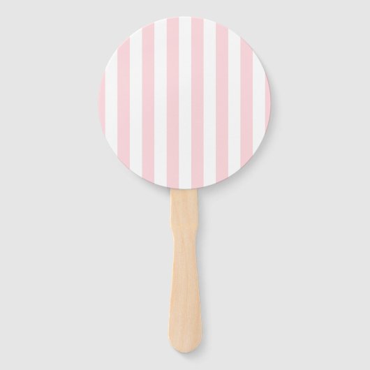 Éventail Set of Fans Pink & White Stripe (Devant)