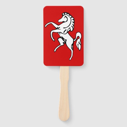Éventail Set of hand fans with flag of Kent, England (Devant)