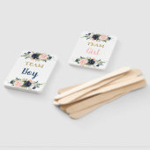 Éventail Sexe Révéler bleu ou rose (Non-assemblé)