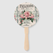 Éventail shabby chic, découpage, victorien, français chic,  (Dos)