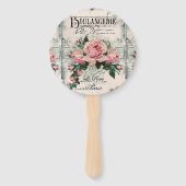 Éventail shabby chic, découpage, victorien, français chic,  (Devant)
