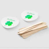 Éventail Shamrock Green St Patricks Day Parade 4Erin (Non-assemblé)