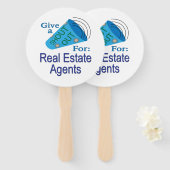 Éventail Shout for Real Estate Agents (Devant et derrière)