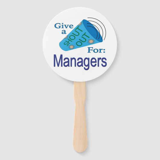 Éventail Shout Out pour les managers (Devant)