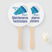 Éventail Shout Out pour les techniciens de maintenance (Devant et derrière)