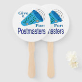 Éventail Shout Out pour Postmasters (Devant et derrière)