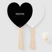 Éventail signe de mariée, douche nuptiale jeux (Devant et derrière)