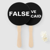 Éventail Signes démocrates (Devant et derrière)