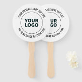 Éventail Simple à remplacer par votre logo ou votre image (Devant et derrière)