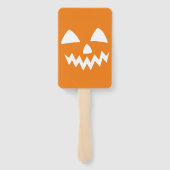 Éventail Simple Citrouille d'Halloween face fantôme flippan (Dos)