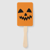 Éventail Simple Citrouille d'Halloween face fantôme flippan (Devant)