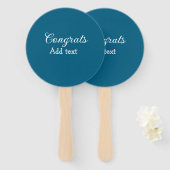 Éventail Simple congratulation graduation add your (Devant et derrière)