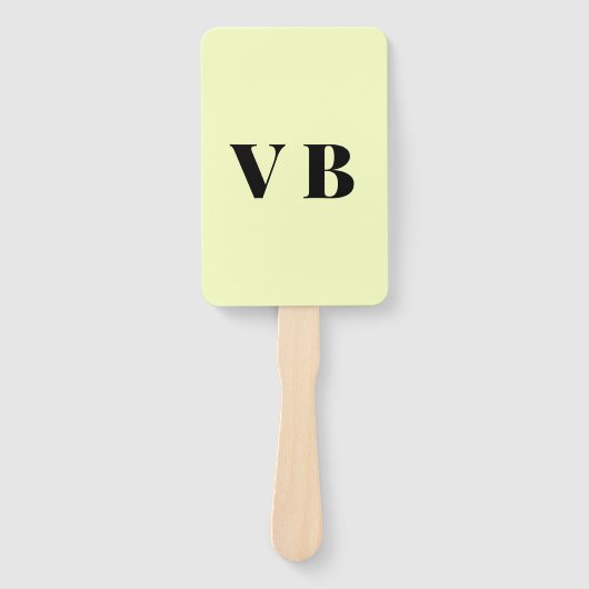 Éventail simple couleur pastel personnalisée minimale solid (Devant)