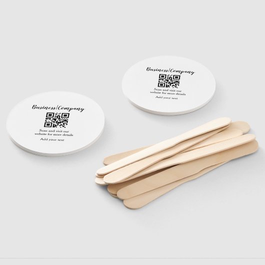 Éventail Simple entreprise site web code-barres QR ajouter  (Non-assemblé)