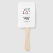 Éventail simple et minimal ajouter votre logo/design ici te (Devant)