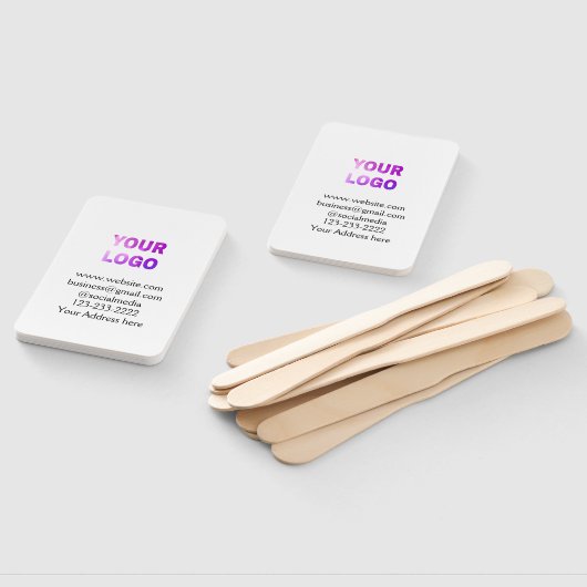 Éventail simple et minimal ajouter votre logo/design ici te (Non-assemblé)