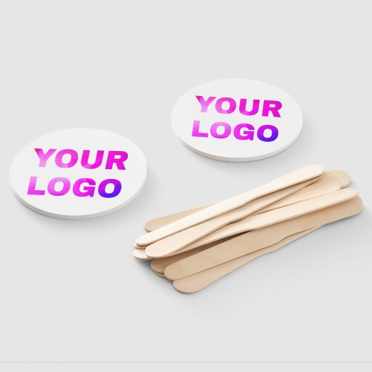 Éventail simple et minimal ajoutez votre logo/votre design  (Non-assemblé)