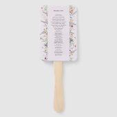 Éventail Simple Fleur sauvage Fern Lavender Programme de ma (Dos)