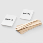 Éventail simple lettre initiale monogramme ajouter votre no (Non-assemblé)