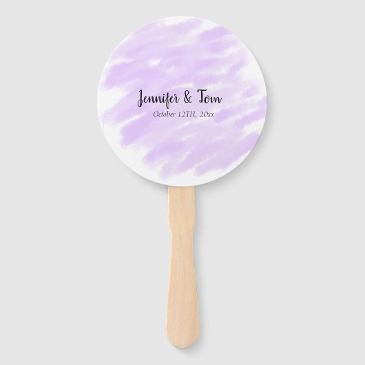 Éventail simple minimum ajouter votre nom unité de mariage (Devant)