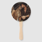 Éventail Simple Modern Photo Wedding (Dos)