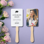 Éventail Simple moderne Photo Grad Casquette Grad Graduatio