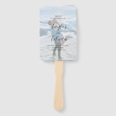 Éventail Simple Photo contemporaine Programme de mariage mo (Devant)