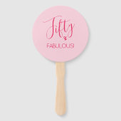 Éventail Simplement Chic Cinquante & FABULEUX ! 50e anniver (Devant)