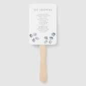 Éventail Simplicité de l'eucalyptus | Bienvenue Mariage (Dos)