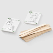 Éventail Simply Greenery Wedding Program Invitation (Non-assemblé)