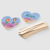 Éventail Sirène de ventilateur à main personnalisée en été (Non-assemblé)