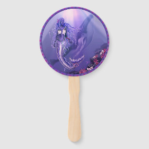 Éventail Sirène d'océan violet