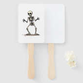Éventail Skeleton Doing the Dab � Funny Halloween Dance Shi (Devant et derrière)
