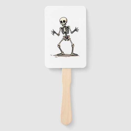 Éventail Skeleton Doing the Dab � Funny Halloween Dance Shi (Devant)