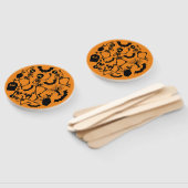 Éventail Skeletons d'Halloween Macabre Dance (Non-assemblé)