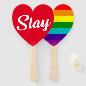 ÉVENTAIL SLAY RAINBOW (Devant et derrière)