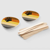 Éventail SlipperyJoe's Bear Pride drapeau de la texture du (Non-assemblé)