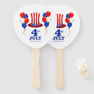 Éventail SlipperyJoe's fête d'indépendance du 4 juillet cla