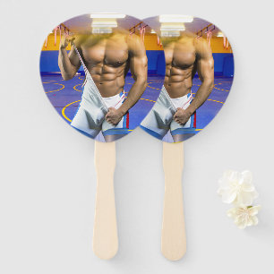 Éventail SlipperyJoe's homme musclé renflement six-pack sal