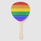 Éventail SlipperyJoe's orgueil drapeau en bois horizontal a (Devant)