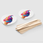 Éventail SlipperyJoe's vibrante crème glacée cone classique (Non-assemblé)