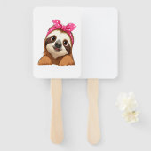 Éventail Sloth  Design Sloth (Devant et derrière)