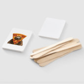 Éventail Sloth pizza funny weird prank meme cute happy chri (Non-assemblé)