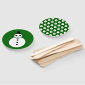 Éventail Snowman de Noël souriant (Non-assemblé)