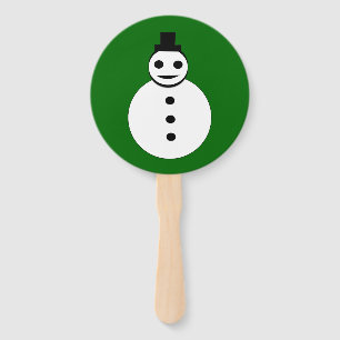 Éventail Snowman de Noël souriant