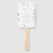 Éventail Soft Pink Peony Wedding Programme (Devant)